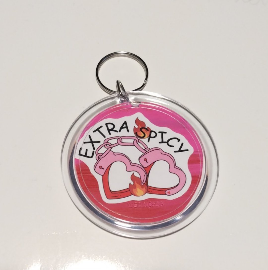 Spicy Books keychain