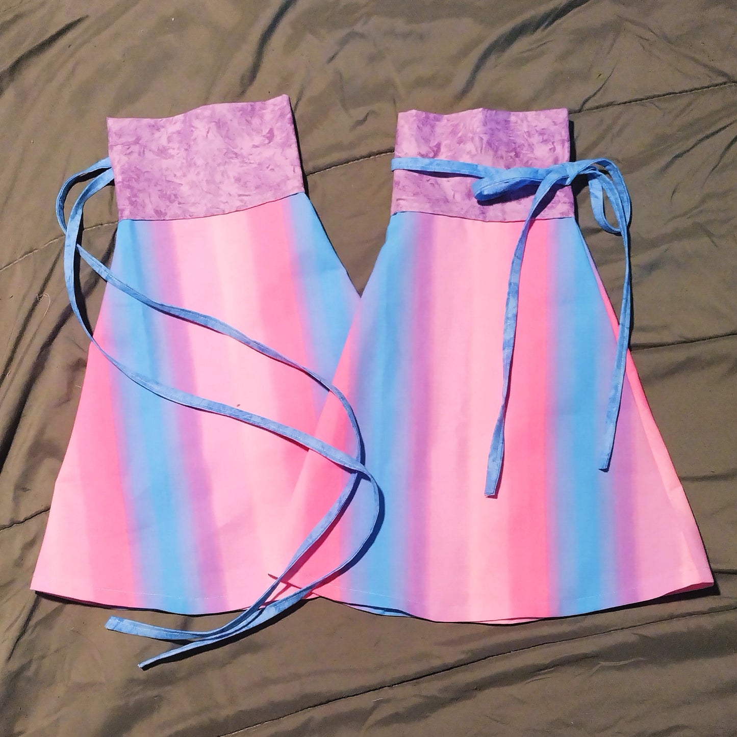 Cotton Candy Skies leg warmers