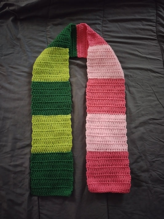Green/Pink Children's Scarf