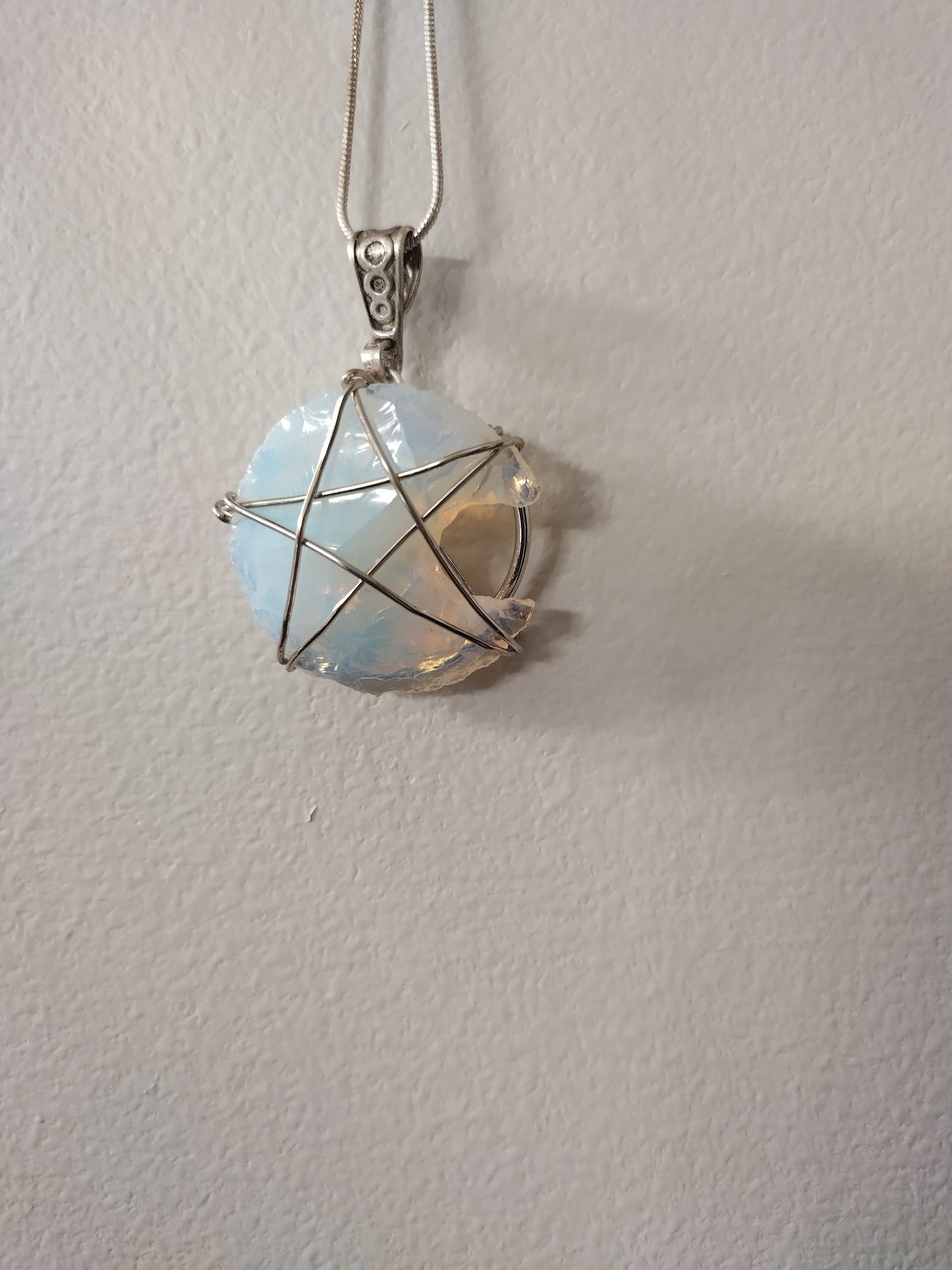 Opalite Moon/star pendant
