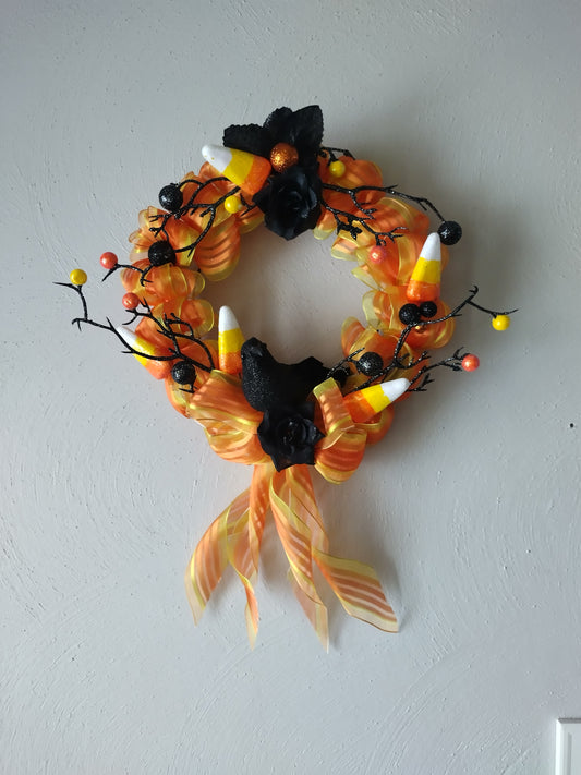 Candy Corn Wreath
