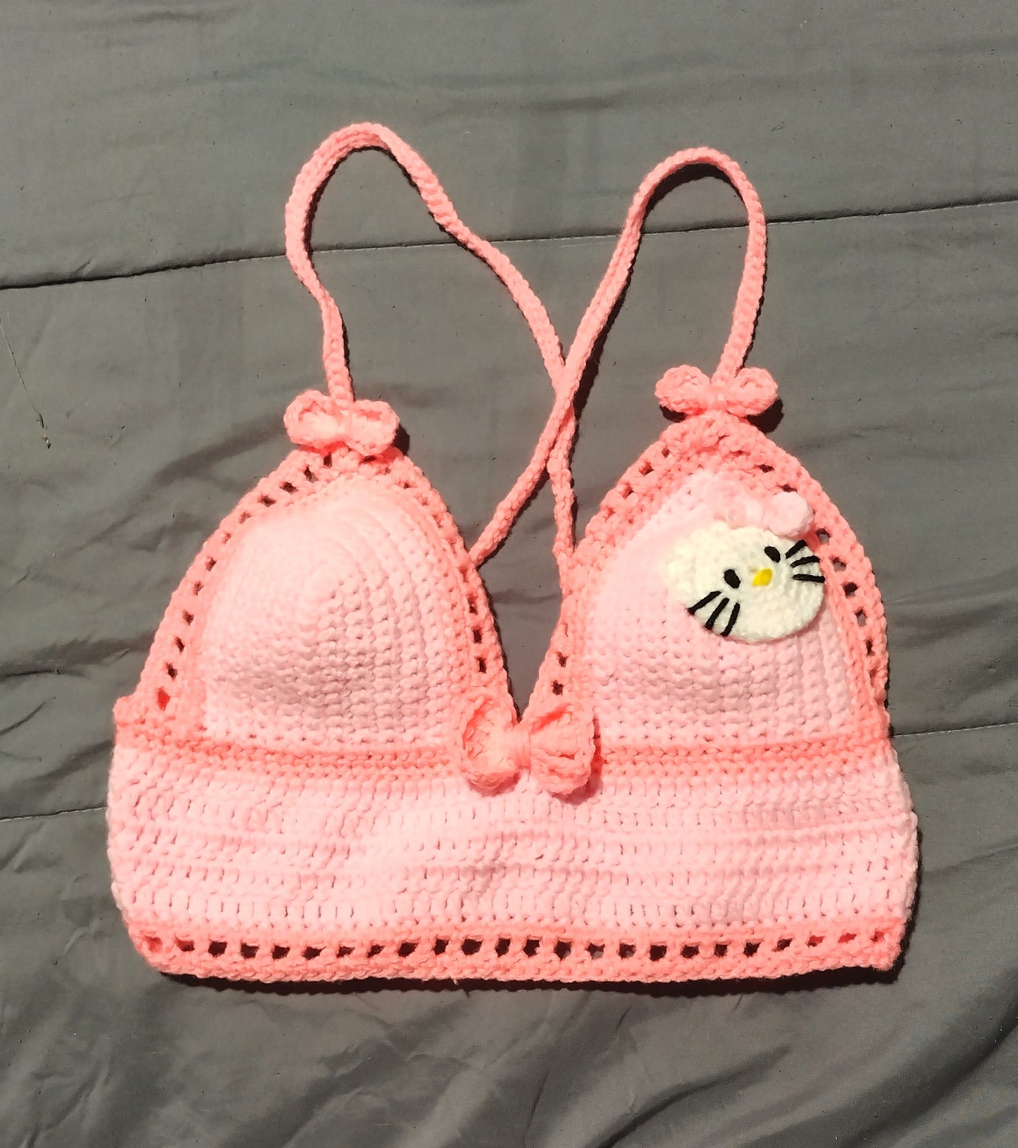 Hello Kawaii Crochet Top