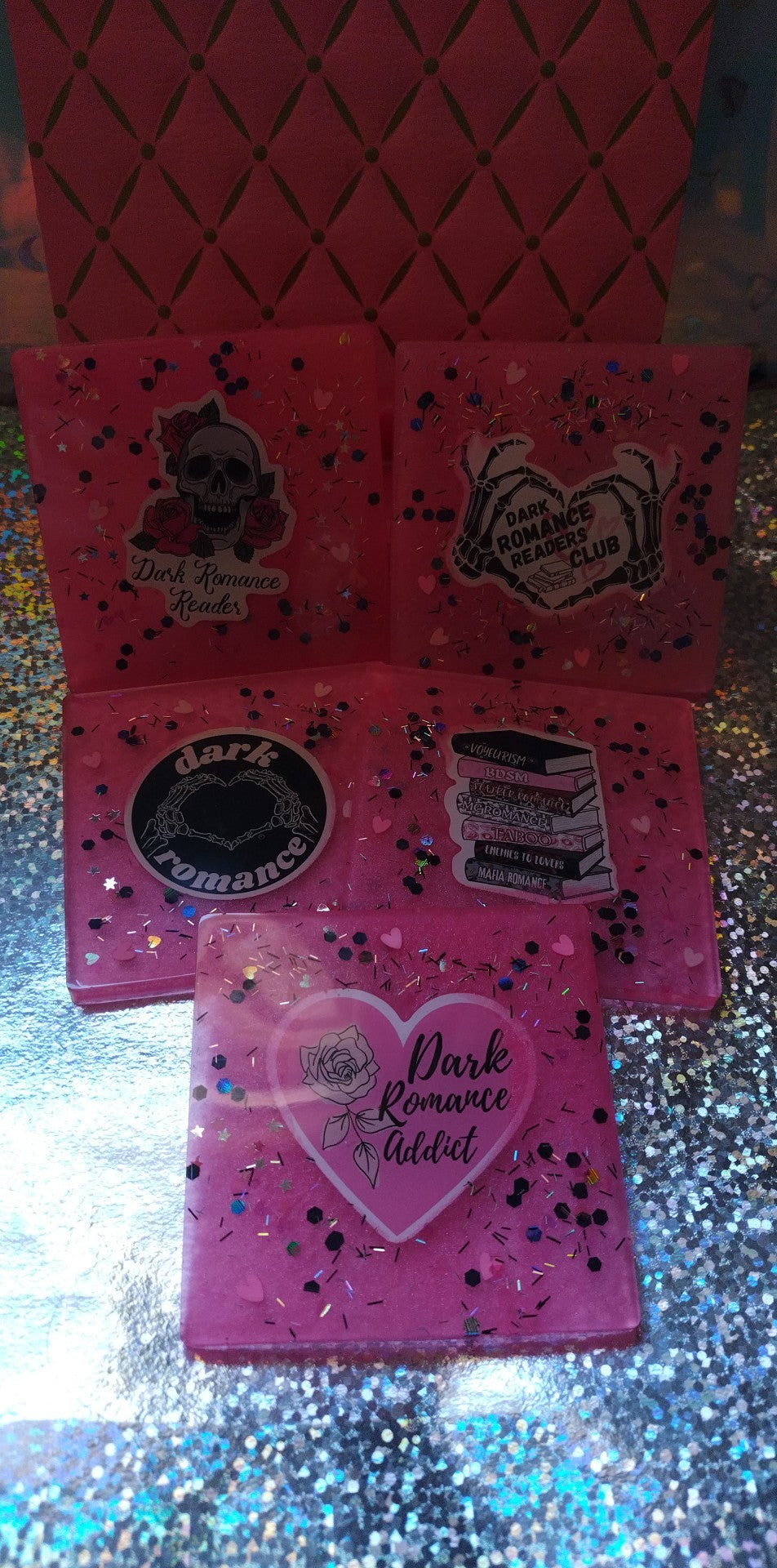 Smut/Dark Romance coaster set