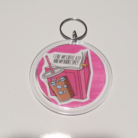 Spicy Books keychain