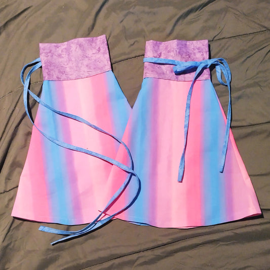 Cotton Candy Skies leg warmers