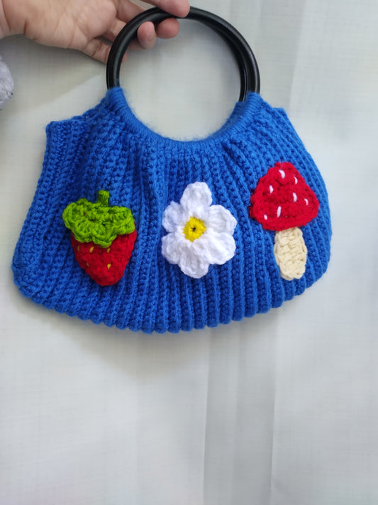 Cottagecore crochet purse