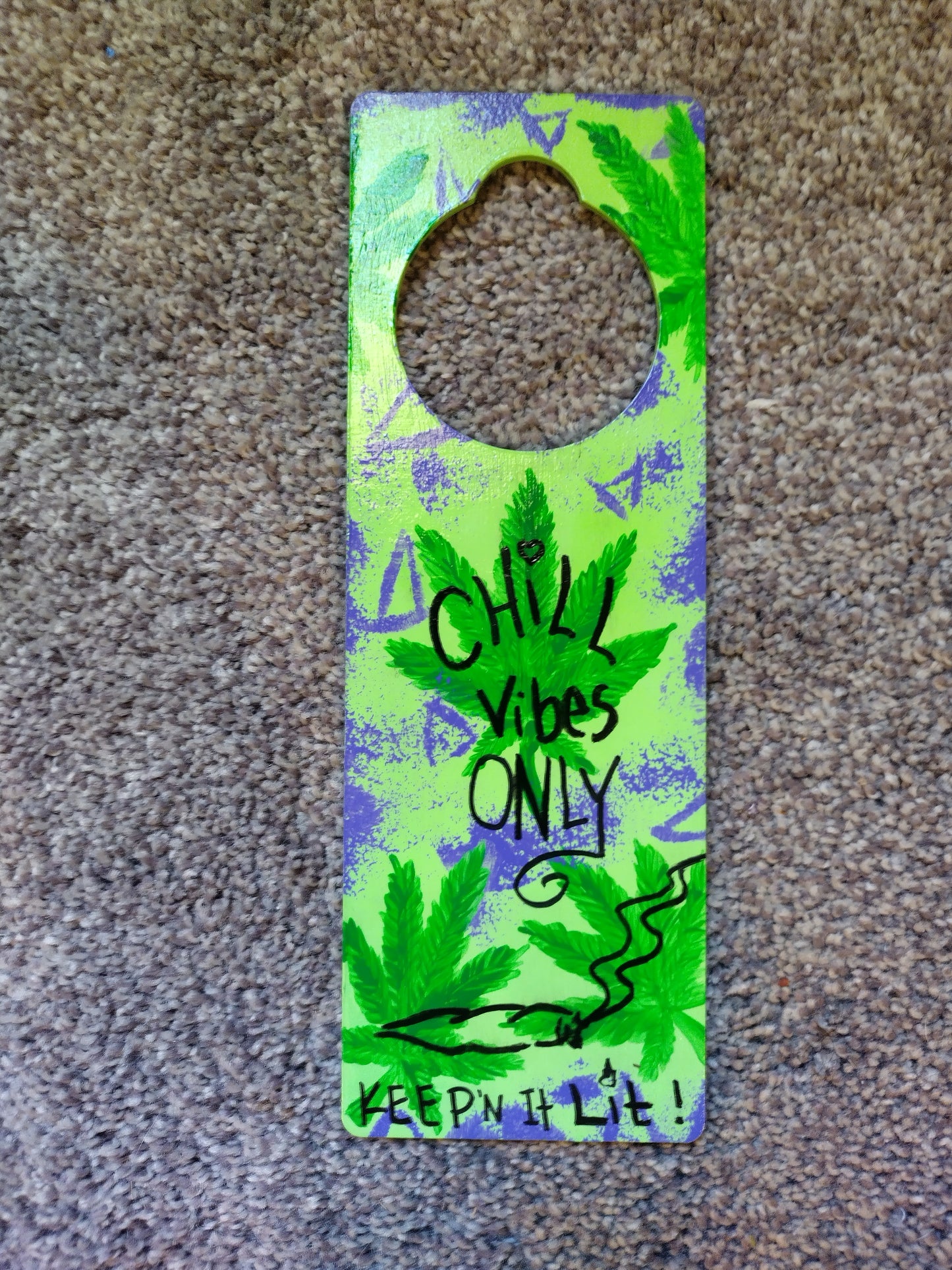 Vibes door hanger