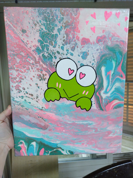 Keroppi painting